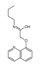N-butyl-2-quinolin-8-yloxyacetamide Structure
