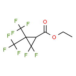 CYCLOPROPANECARBOXYLIC ACID, 2,2-DIFLUORO-3,3-BIS(TRIFLUOROMETHYL)-, ETHYL ESTER Structure