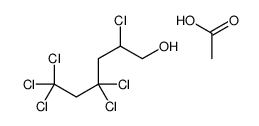 acetic acid,2,4,4,6,6,6-hexachlorohexan-1-ol结构式