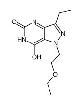 1-(2-ethoxyethyl)-3-ethyl-4H-pyrazolo[4,3-d]pyrimidine-5,7-dione结构式