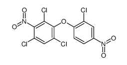 1,3,5-trichloro-2-(2-chloro-4-nitrophenoxy)-4-nitrobenzene结构式