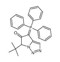 6-tert-Butyl-4-(triphenyl-λ5-phosphanylidene)-4H-pyrrolo[1,2-c][1,2,3]triazol-5-one Structure