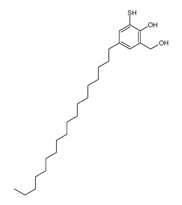 2-(hydroxymethyl)-4-octadecyl-6-sulfanylphenol结构式