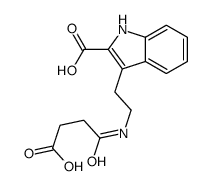 3-[2-(3-carboxypropanoylamino)ethyl]-1H-indole-2-carboxylic acid Structure