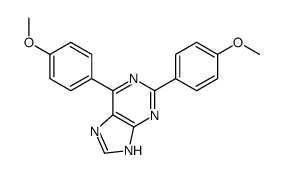 2,6-bis(4-methoxyphenyl)-7H-purine结构式