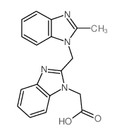 [2-(2-METHYL-BENZOIMIDAZOL-1-YLMETHYL)-BENZOIMIDAZOL-1-YL]-ACETIC ACID结构式