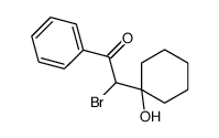 2-bromo-2-(1-hydroxycyclohexyl)-1-phenylethanone结构式