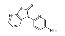 1-(5-aminopyridin-2-yl)-[1,3]thiazolo[5,4-b]pyridine-2-thione结构式