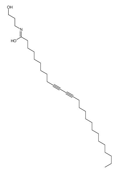 N-(3-hydroxypropyl)hexacosa-10,12-diynamide结构式