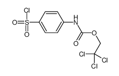 2,2,2-trichloroethyl N-(4-chlorosulfonylphenyl)carbamate Structure