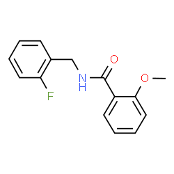 N-(2-Fluorobenzyl)-2-methoxybenzamide结构式