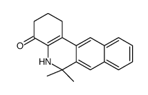 6,6-dimethyl-1,2,3,5-tetrahydrobenzo[j]phenanthridin-4-one结构式
