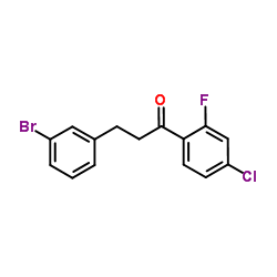 3-(3-Bromophenyl)-1-(4-chloro-2-fluorophenyl)-1-propanone Structure