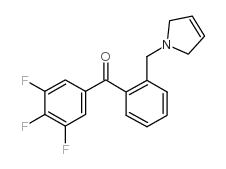 2'-(3-PYRROLINOMETHYL)-3,4,5-TRIFLUOROBENZOPHENONE结构式