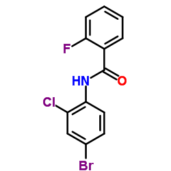 N-(4-Bromo-2-chlorophenyl)-2-fluorobenzamide结构式