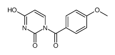 1-(4-methoxybenzoyl)pyrimidine-2,4-dione结构式