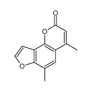 4,6-dimethylfuro[2,3-h]chromen-2-one Structure