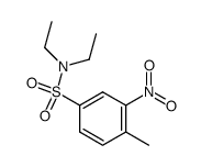 N,N-Diethyl-4-methyl-3-nitro-benzenesulfonamide结构式