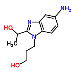 3-[5-Amino-2-(1-hydroxyethyl)-1H-benzimidazol-1-yl]-1-propanol结构式