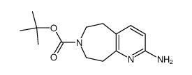 2-amino-5,6,8,9-tetrahydro-7H-Pyrido[2,3-d]azepine-7-carboxylic acid 1,1-dimethylethyl ester Structure