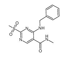 4-(benzylamino)-N-methyl-2-(methylsulfonyl)pyrimidine-5-carboxamide Structure