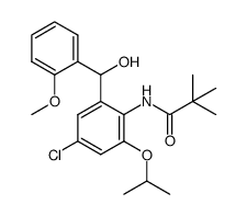 N-(4-chloro-2-[hydroxy(2-methoxyphenyl)methyl]-6-(propan-2-yloxy)phenyl)-2,2-dimethylpropanamide Structure