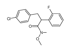 3-(4-chlorophenyl)-2-(2-fluorophenyl)-N-methoxy-N-methylpropanamide Structure