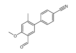 4-(5-formyl-4-methoxy-2-methylphenyl)benzonitrile结构式