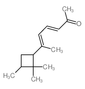 3,5-Heptadien-2-one,6-(2,2,3-trimethylcyclobutyl)- Structure