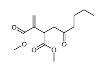 dimethyl 2-methylidene-3-(2-oxohexyl)butanedioate结构式