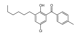 (5-chloro-3-hexyl-2-hydroxyphenyl)-(4-methylphenyl)methanone Structure