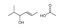 acetic acid,2-methylhex-4-en-3-ol Structure
