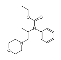 ethyl N-(1-morpholin-4-ylpropan-2-yl)-N-phenyl-carbamate structure