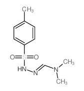 Benzenesulfonic acid,4-methyl-, 2-[(dimethylamino)methylene]hydrazide结构式