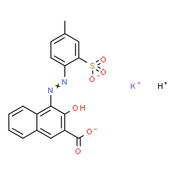 potassium hydrogen 3-hydroxy-4-[(4-methyl-2-sulphonatophenyl)azo]-2-naphthoate Structure