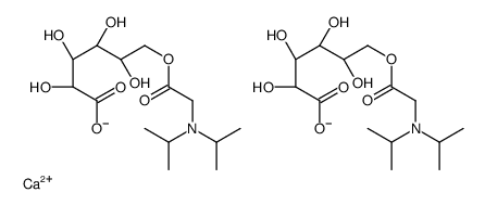 calcium,(2R,3S,4R,5R)-6-[2-[di(propan-2-yl)amino]acetyl]oxy-2,3,4,5-tetrahydroxyhexanoate结构式