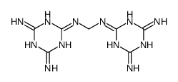 2-N-[[(4,6-diamino-1,3,5-triazin-2-yl)amino]methyl]-1,3,5-triazine-2,4,6-triamine Structure