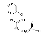 1-amino-2-(2-chlorophenyl)guanidine,nitric acid Structure