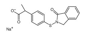 sodium (-)-2-[4-(1,3-dihydro-1-oxo-2H-isoindol-2-ylthio)phenyl]propionate picture