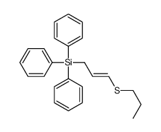 triphenyl(3-propylsulfanylprop-2-enyl)silane结构式