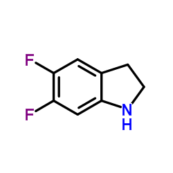 5,6-二氟吲哚啉结构式