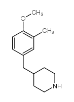 4-[(4-methoxy-3-methylphenyl)methyl]piperidine结构式