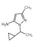 2-(1-cyclopropylethyl)-5-methylpyrazol-3-amine Structure