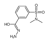 3-(hydrazinecarbonyl)-N,N-dimethylbenzenesulfonamide structure