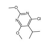 5-isopropyl-6-chloro-2,4-dimethoxypyrimidine Structure