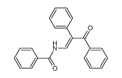 N-(3-oxo-2,3-diphenyl-propenyl)-benzamide结构式