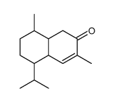 4a,5,6,7,8,8a-hexahydro-3,8-dimethyl-5-(1-methylethyl)naphthalen-2(1H)-one Structure