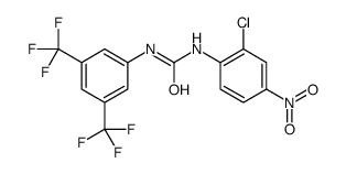 1-[3,5-bis(trifluoromethyl)phenyl]-3-(2-chloro-4-nitrophenyl)urea结构式