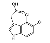 2-(4,5-dichloro-1H-indol-3-yl)acetic acid结构式