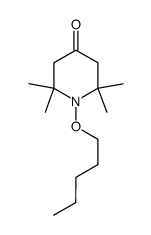 1-pentoxy-2,2,6,6-tetramethyl-piperidin-4-one结构式